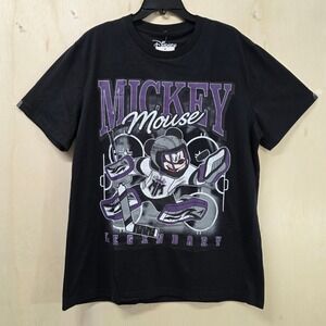 Disney Neff Mickey Mouse Hockey Legendary Graphic T-Shirt Black XL NWT